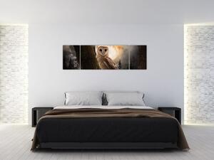 Obraz sowy palonej (170x50 cm)