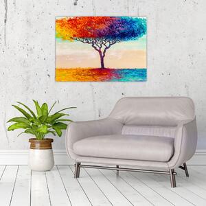 Obraz malowanego drzewa (70x50 cm)