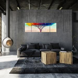 Obraz malowanego drzewa (170x50 cm)