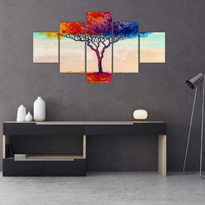 Obraz malowanego drzewa (125x70 cm)