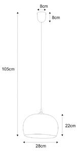 Lampa wisząca w stylu skandynawskim, do kuchni K-3507 z serii ANGUS