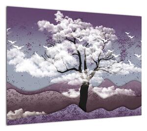 Obraz - Drzewo w chmurach (70x50 cm)