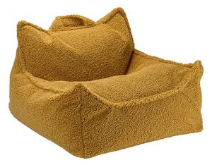Brązowy dziecięcy worek do siedzenia z materiału bouclé Chair – Wigiwama