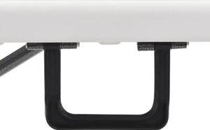 Składane ławki ogrodowe, 2 szt., 180 cm, hdpe, białe