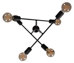 Designerska, czarna, minimalistyczna lampa sufitowa K-4754 z serii CAMARA