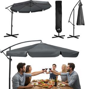 Parasol ogrodowy skadany 8 segmentowy 350 cm z pokrowcem Plonos PL-881