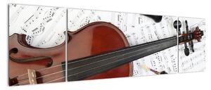 Obraz - Instrumenty muzyczne (170x50 cm)
