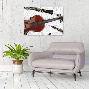 Obraz - Instrumenty muzyczne (70x50 cm)