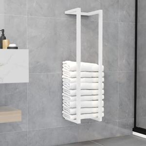 Stojak na ręcznik, biały, 25x20x95 cm, stalowy