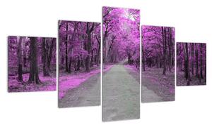 Obraz - Ścieżka przez park (125x70 cm)