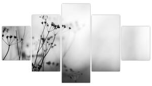 Obraz - Detal kwiatów polnych (125x70 cm)