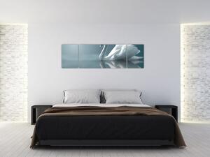 Obraz - Biały łabędź (170x50 cm)