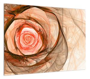 Obraz - Róża w artystycznym duchu (70x50 cm)