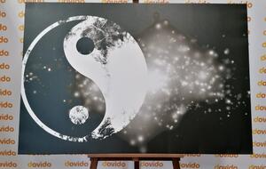 Obraz Symbol Yin i Yang w wersji czarno-białej