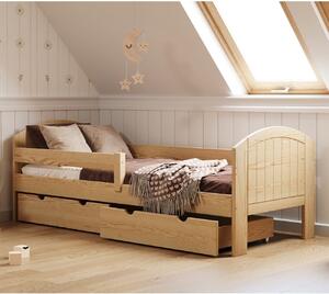 Drewniane łóżko NOMI