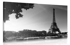 Obraz jesienny Paryż w wersji czarno-białej