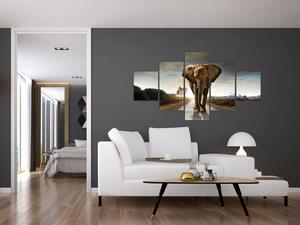 Obraz słonia (125x70 cm)