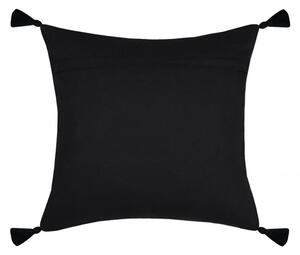 Poduszka bawełniana biało-czarna KINOGI 40x40 cm