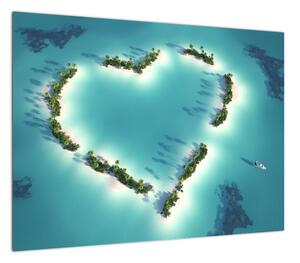 Obraz - Wyspy serca (70x50 cm)