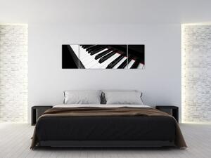 Obraz klawiszy fortepianu (170x50 cm)