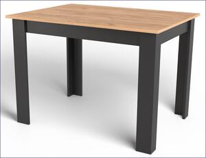 Nowoczesny stół do salonu dąb craft + czarny - Wezen 4X