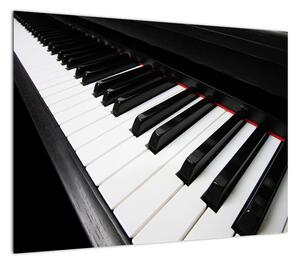 Obraz klawiszy fortepianu (70x50 cm)