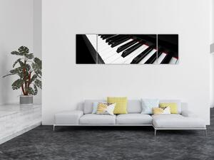 Obraz klawiszy fortepianu (170x50 cm)
