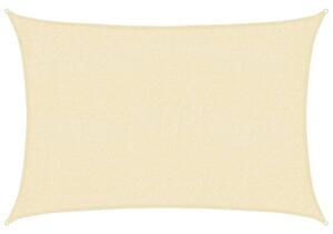 Żagiel przeciwsłoneczny, 160 g/m², kremowy, 2x3 m, hdpe