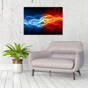 Obraz napięcia elektrycznego (70x50 cm)
