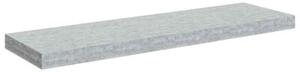 Półki ścienne, 4 szt., szarość betonu, 80 x 23,5 x 3,8 cm, mdf