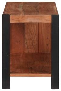 Półka na książki brązowy 80 x 30 x 40 cm lite drewno akacji