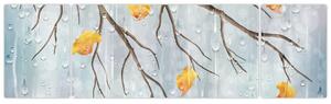 Obraz - Deszczowa jesień (170x50 cm)