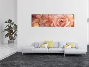 Obraz róż (170x50 cm)