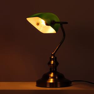 Designerska, stylowa lampka na biurko, styl bankierki K-8042 z serii BANK