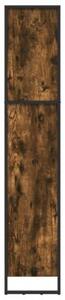 Szafka na książki dąb dymny 60 x 30 x 155 cm