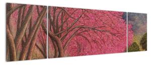 Obraz kwitnących drzew (170x50 cm)