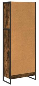Szafka na książki dąb dymny 60 x 30 x 155 cm