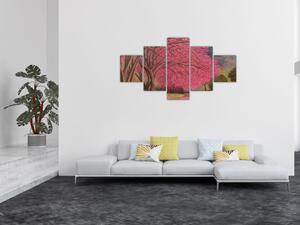 Obraz kwitnących drzew (125x70 cm)