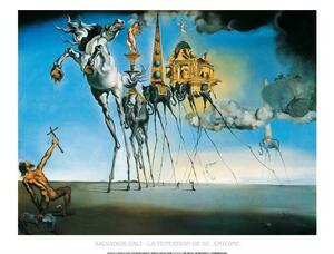 Druk artystyczny La Tentation De St Antoine, Salvador Dalí, (30 x 24 cm)