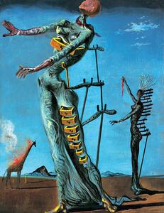 Druk artystyczny Salvador Dali - Girafe En Feu, Salvador Dalí
