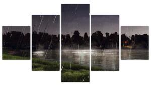 Obraz - Deszczowy wieczór (125x70 cm)