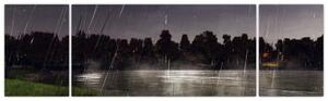 Obraz - Deszczowy wieczór (170x50 cm)