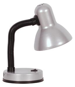 Klasyczna, elastyczna lampka biurkowa K-MT-203 SREBRNA z serii CARIBA