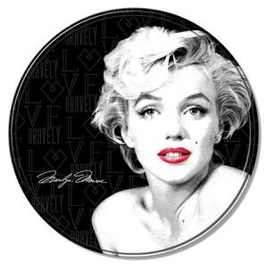 Metalowa tabliczka Marilyn Monroe - Round, (30 x 30 cm)