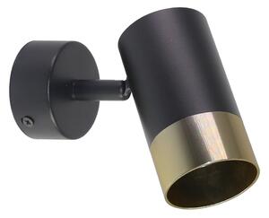Kinkiet w czarno-złotym kolorze Tobi – Candellux Lighting