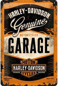 Metalowa tabliczka Harley-Davidson - Garage, (20 x 30 cm)