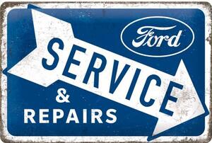 Metalowa tabliczka Ford - Service Repairs, (30 x 20 cm)