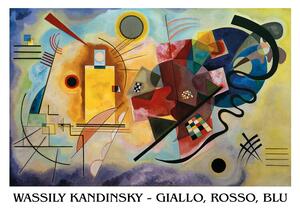 Druk artystyczny ty Czerwony Niebieski, Wassily Kandinsky