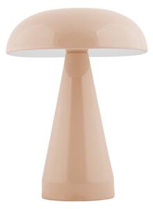 Beżowa lampa stołowa LED ze ściemniaczem i metalowym kloszem (wysokość 20,5 cm) Rachel – Leitmotiv