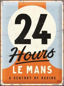 Metalowa tabliczka 24h du Mans - A Centrury of Racing, (30 x 40 cm)